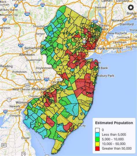 Ethnic Map Of New Jersey County Map Of Texas