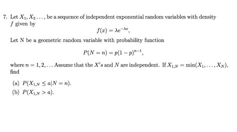 Solved Let X1 X2 Be A Sequence Of Independent Chegg