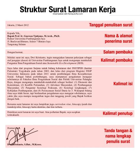 Penutup Surat Lamaran Yang Benar Artofit