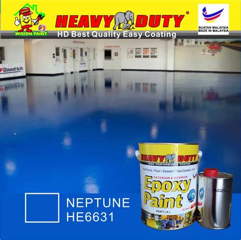 Neptune He6631 5l Heavy Duty Epoxy Brand Two Pack Epoxy Floor Paint 4 Liter Paint 1