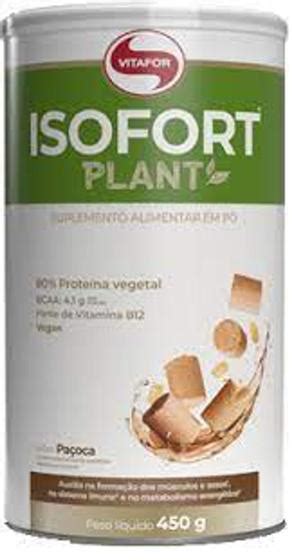 Isofort Plant Prote Na Vegana Vitamina B Cacau Vitafor G