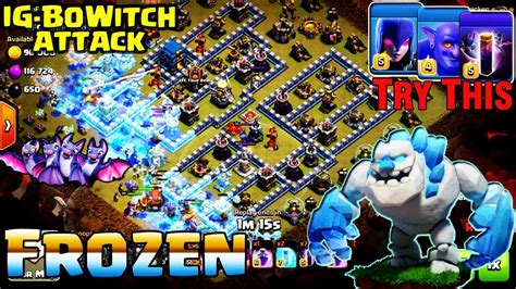 Try This Attack Ice Golem Witch Bowler Bat Spell Attack War 3