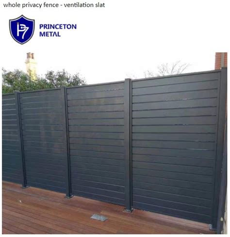 Princeton Horizontal Garden Fence Privacy Screen Panel Aluminium Slat