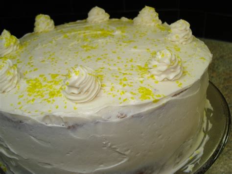 Triple Lemon Cake With Vanilla Buttercream Icing Ruby Reduction