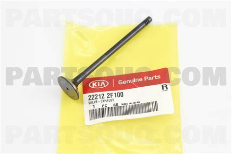 W VALVE EXHAUST 222122F010 Hyundai KIA Parts PartSouq