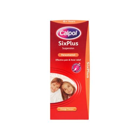 Calpol Six Plus Original Orange Flavour Suspension 200ml Reach Pharmacy Uk