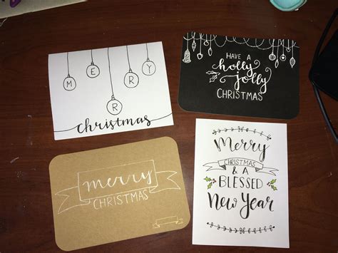 Pin By Danielle Curtis On Hand Lettering Calligraphy Christmas Cards