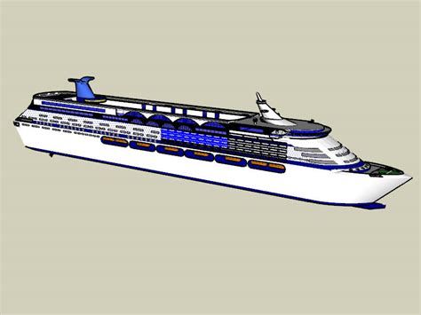 Luxury Cruise Ship Sketchup 3d Model Skp File Download Sketchupbox