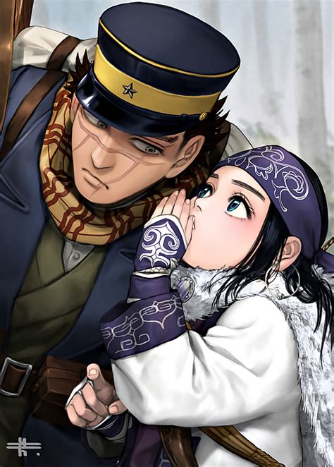 A rt Golden Kamuy sugimoto saichi asirpa Anime Аниме