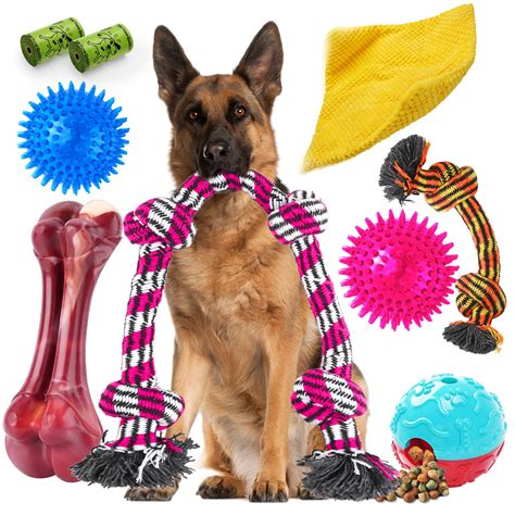 Zeaxuie Heavy Duty Various Dog Chew Toys For Aggressive Chewers 9