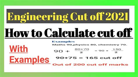 How To Calculateengineering Cutoff 2021in Tamil Engineering Cut Off