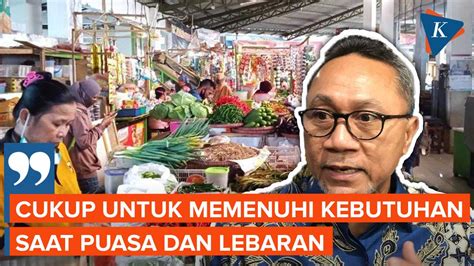 Pemerintah Jamin Pasokan Dan Harga Pangan Stabil Jelang Ramadhan Dan