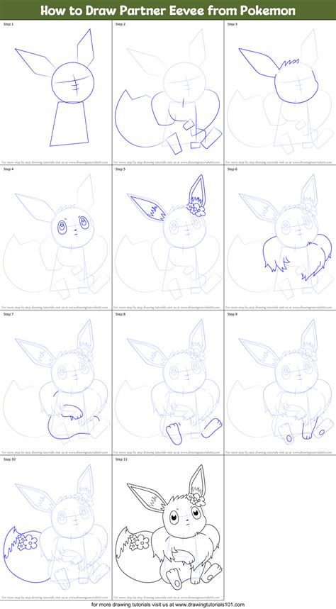 How To Draw Eevee Eevee Pokemon Step By Step Drawing Images