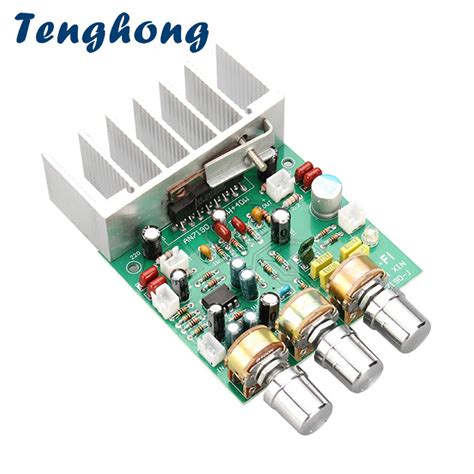 Tenghong Placa Amplificadora De Sonido Tda Hifi W W