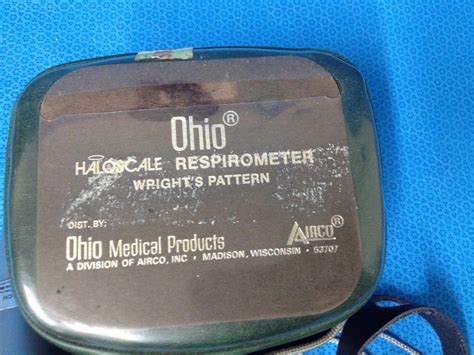 Ohio Vintage Haloscale Respirometer Wrights Pattern Serial Number