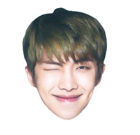 Rap Monster Head Sticker Png Bts Face Rap Monster Bts Jimin