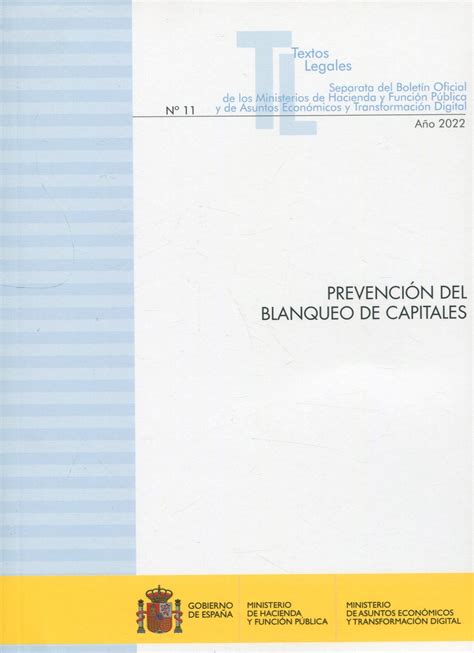 Libro Prevenci N Del Blanqueo De Capitales Marcial