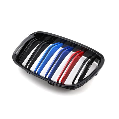 Car Part Replacement Racing Grill Double Slat Abs Gloss M Color Front