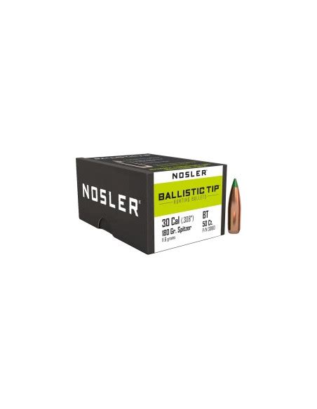 Palle Nosler Ballistic Tip Cal 30 Gr 180 Codice Articolo 30180 Palle