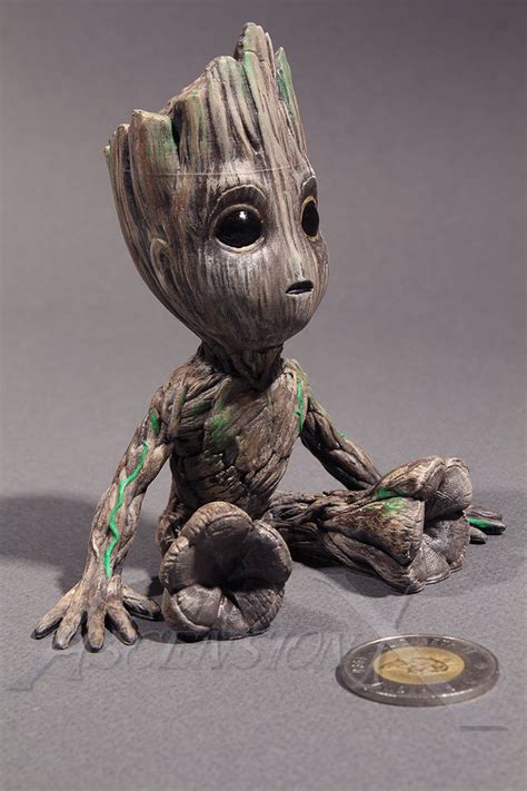 Baby Groot Resin D Printed Etsy