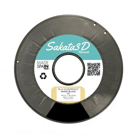 Sakata 3D PLA Go Print Negro 1Kg