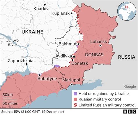 Ukraine In Maps Tracking The War With Russia