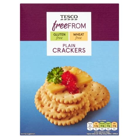 Tesco Free From Plain Crackers 125g Tesco Groceries