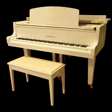 Sold Price: Yamaha White Baby Grand Piano Model GH1 - September 3, 0118 ...