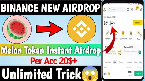 Binance New Offer Today Binance Melon Token Airdrop Instant