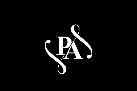 Pa Monogram Logo Design V6 By Vectorseller Thehungryjpeg