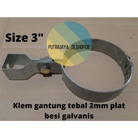 Jual Klem Gantung 3 Hanger Clamp 3 Klem Pipa Gantung 3 Shopee