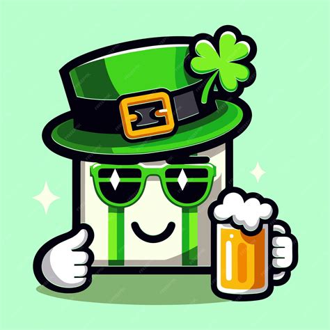 Premium Vector Free Vector Cute Character Celebrate St Patricks Day