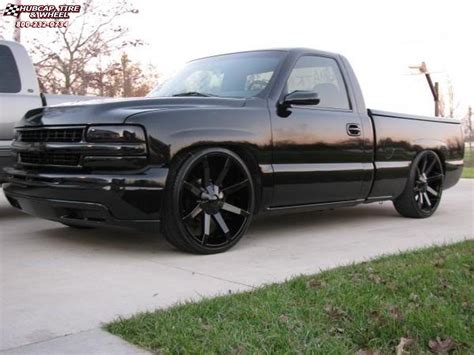 Chevrolet Silverado Kmc Km Slide Wheels Gloss Black