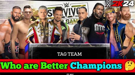 WWE 2K24 Epic 8 Man Tag Team New Champions Vs Old Champions WWE