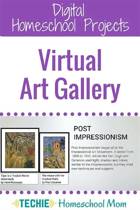 Digital Homeschool Project: Virtual Art Gallery - Techie Homeschool Mom