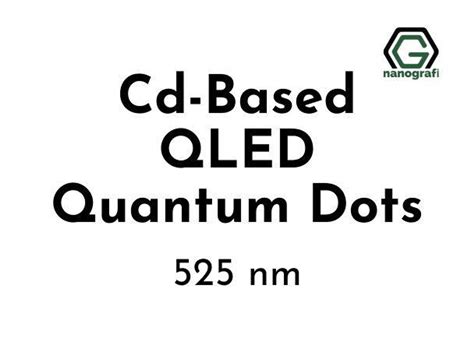 Cd-based QLED Quantum Dots 525 nm