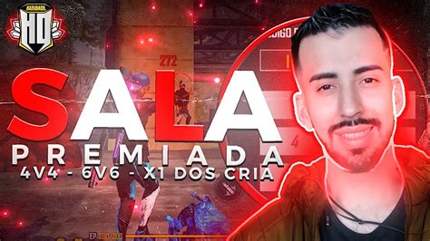 FREE FIRE AO VIVO X1 DOS CRIA SALA PREMIADA VALENDO DIMAS