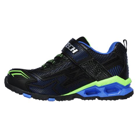 Skechers Boys S Lights Hydro Lights Black And Lime Light Up Shoes By