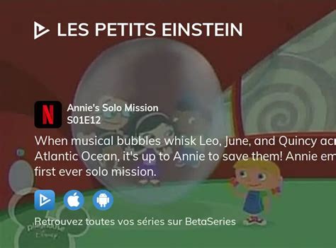 Où regarder Les Petits Einstein saison 1 épisode 12 en streaming