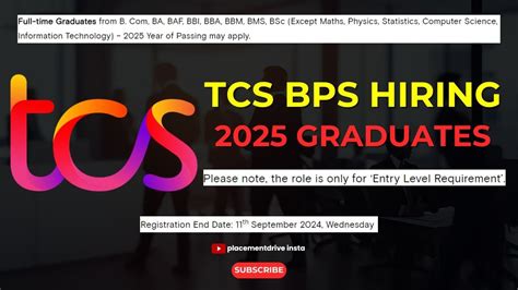 Tcs Bps Hiring Apply Now For Arts Commerce Graduates Secure