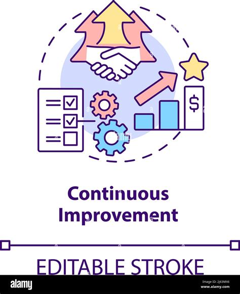 Continuous Improvement Concept Icon Stock Vector Image Art Alamy