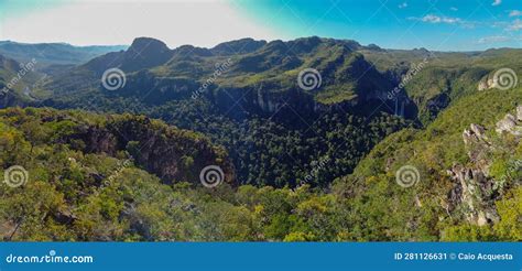 Mountain Landscape At Chapada Dos Veadeiros National Park In Goias