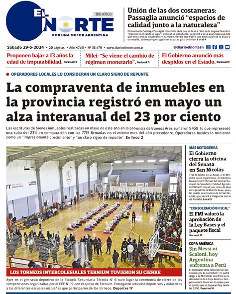 Diario El Norte Edici N Digital S Bado De Junio Diario El