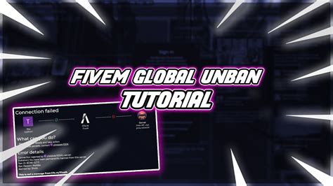 Unpatched And Working Fivem Unban Method Fivem Global Server