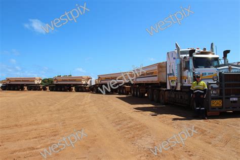 A Loaded Road Train Weighs 210 Tonne Is 60 WestPix