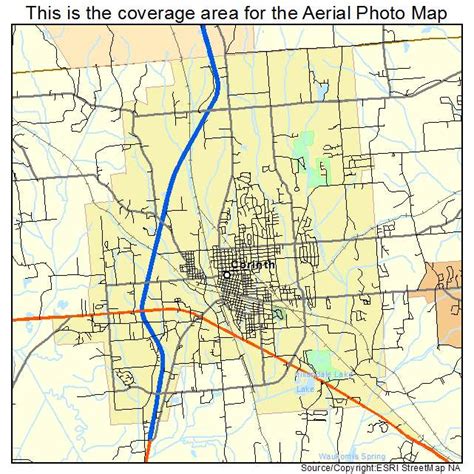 Aerial Photography Map of Corinth, MS Mississippi