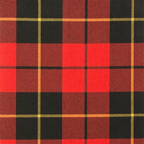 Wallace Modern Heavy Weight Tartan Fabric Lochcarron Of Scotland