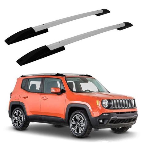 Rack Teto Longarina Jeep Renegade 2017 A 2020 Aluminio Prata Projecar