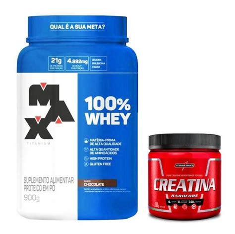 Combo Whey G Chocolate Im Creatina G Max Titanium