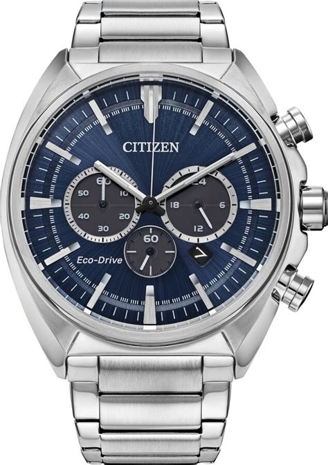 Citizen Mens Chronograph Eco Drive Sport Stainless Steel Bracelet